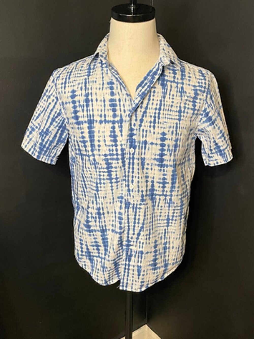 Tie dye Mens Button up T